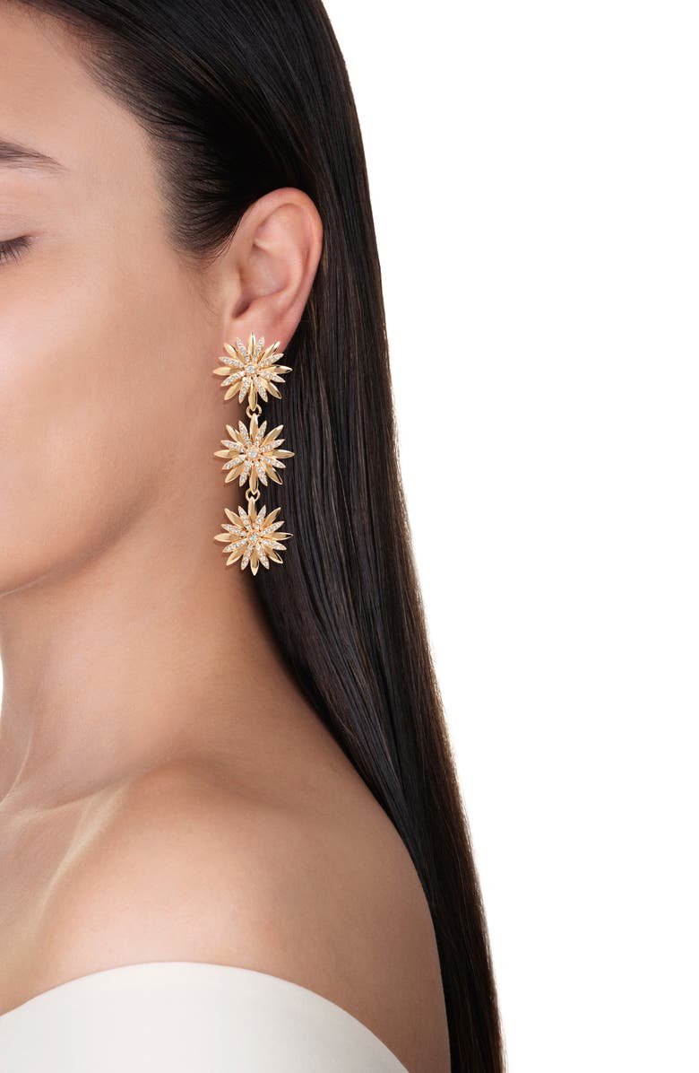 Shashi Saskia Cubic Zirconia Flower Drop Earrings, Alternate, color, 