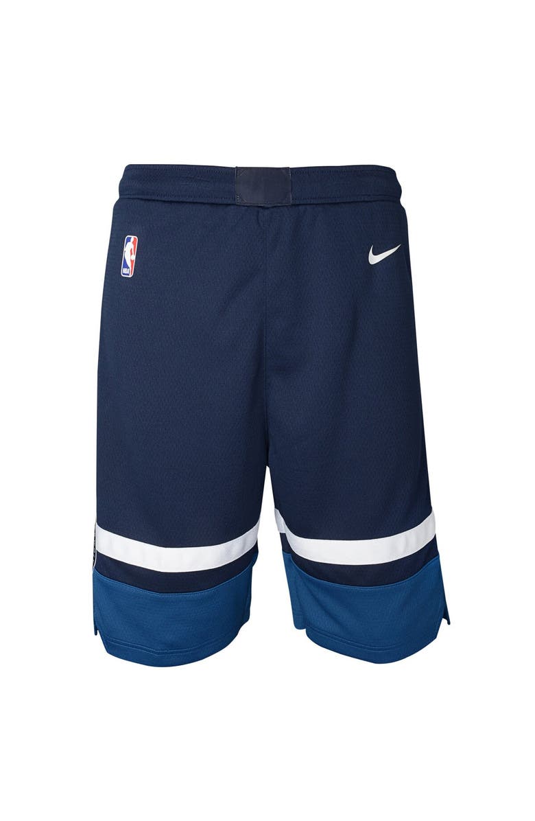 Nike Youth Nike Navy Minnesota Timberwolves Icon Edition Mesh Performance Swingman Shorts, Main, color, 