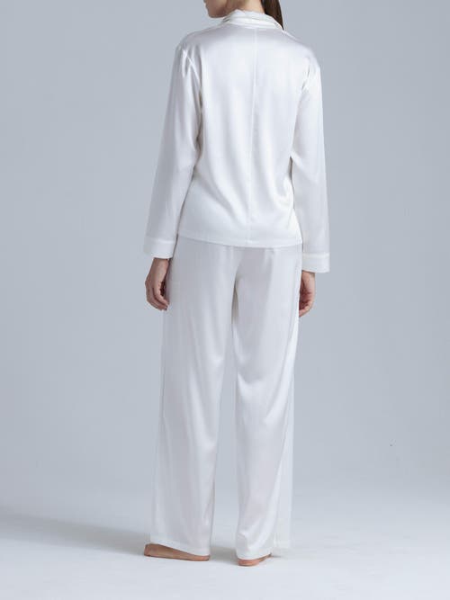 Alas Silk Pajama Pants In White