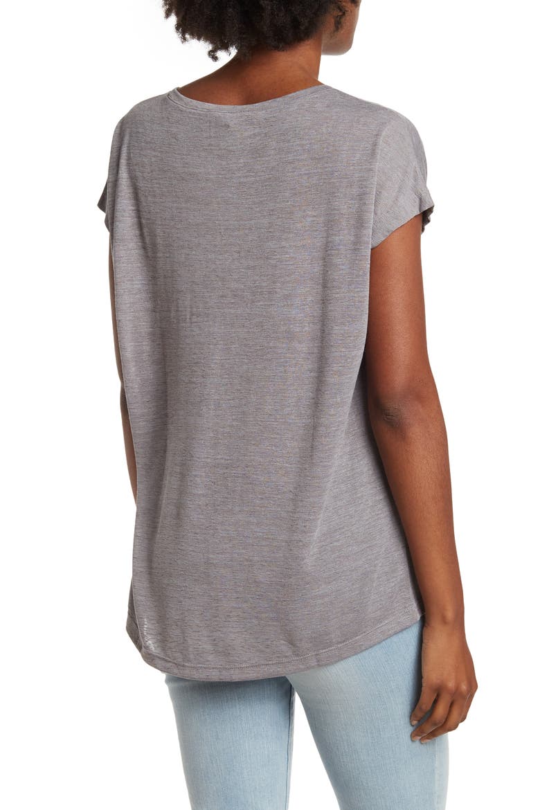 Slub Knit T-Shirt, Alternate, color, GREY DECEMBER