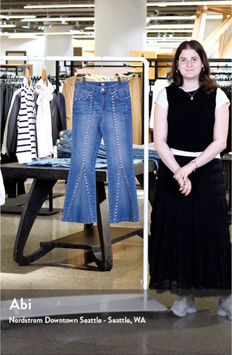 Kids' Studded Flare Jeans, sales video thumbnail
