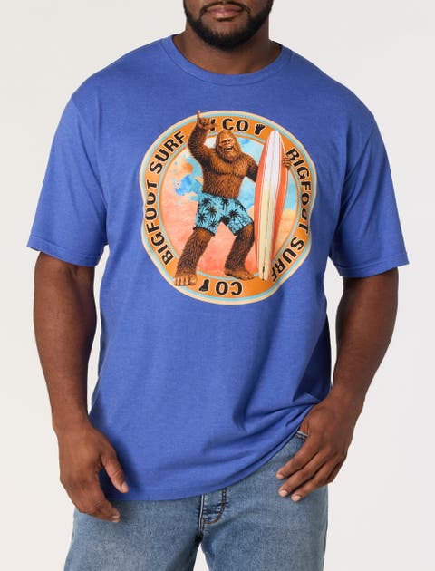 Big & Tall Bigfoot Summer Graphic Tee