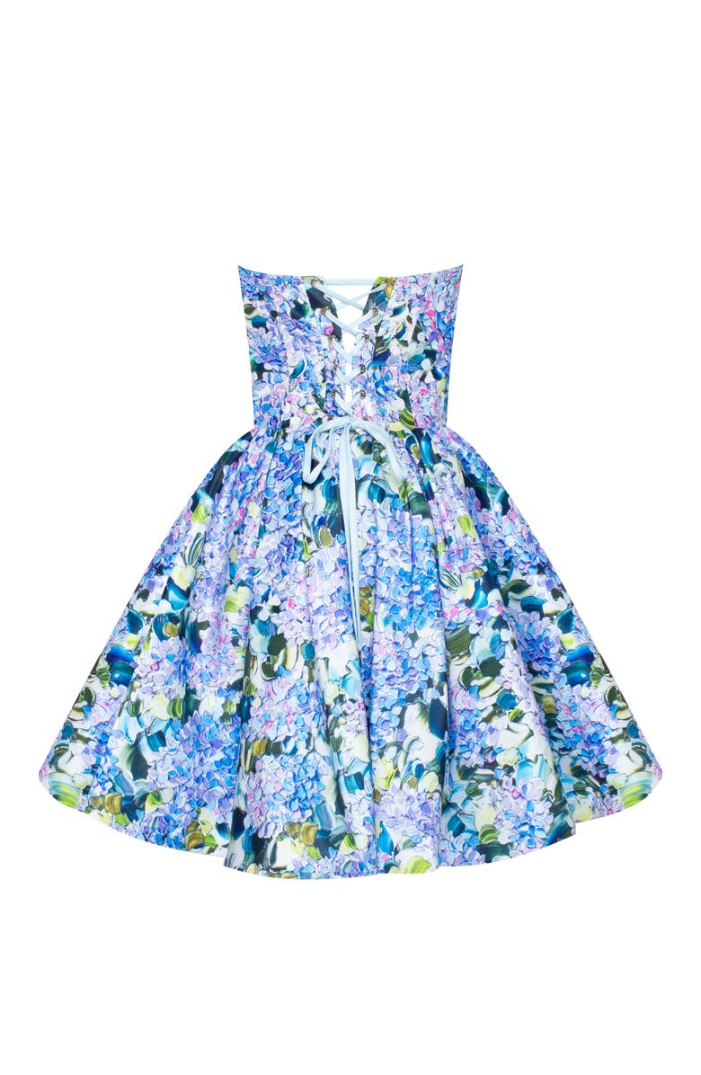 Milla Hydrangea Corset Mini Dress, Alternate, color, Hydrangea