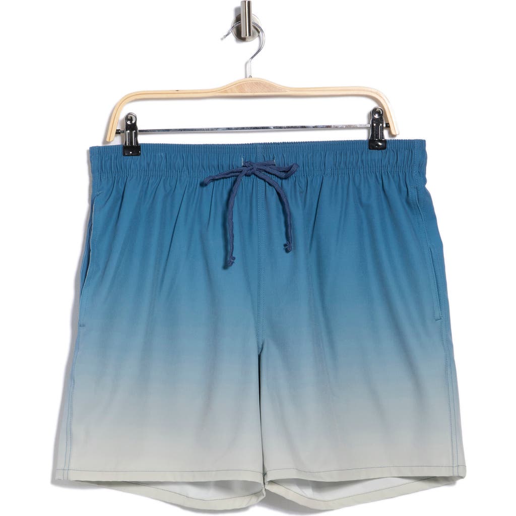 Rainforest Ombrè Swim Trunks In Blue