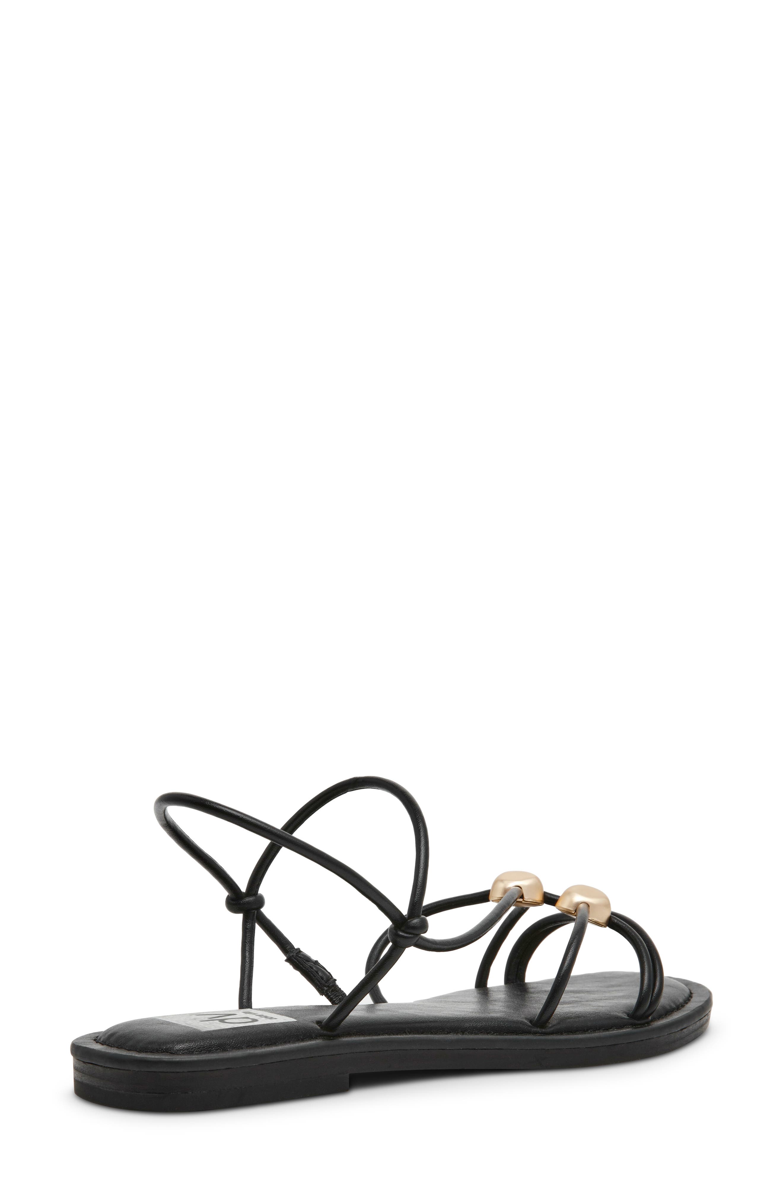 DV by Dolce Vita Jaide Rolled Strap Sandal, Alternate, color, Black