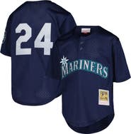 Mitchell & Ness Youth Mitchell & Ness Ken Griffey Jr. Navy Seattle Mariners Cooperstown Collection Mesh Batting Practice Jersey