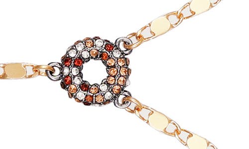 Vince Camuto Pavé Lariat Necklace In Gold Tone