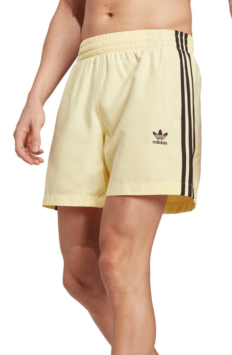 adidas Originals Trefoil Swim Trunks, Main, color, 