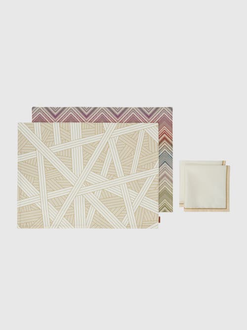 MISSONI MISSONI HOME MAREA E NASTRI 2-PIECE PLACEMAT AND NAPKIN SET