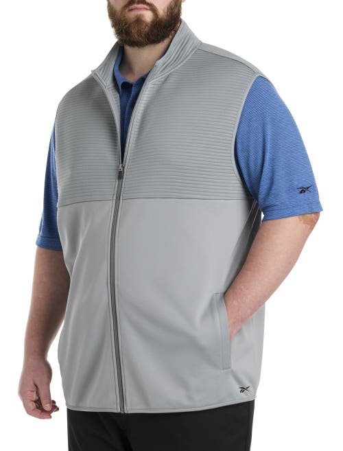 Reebok Big & Tall Ribbed Vest In Grey 3