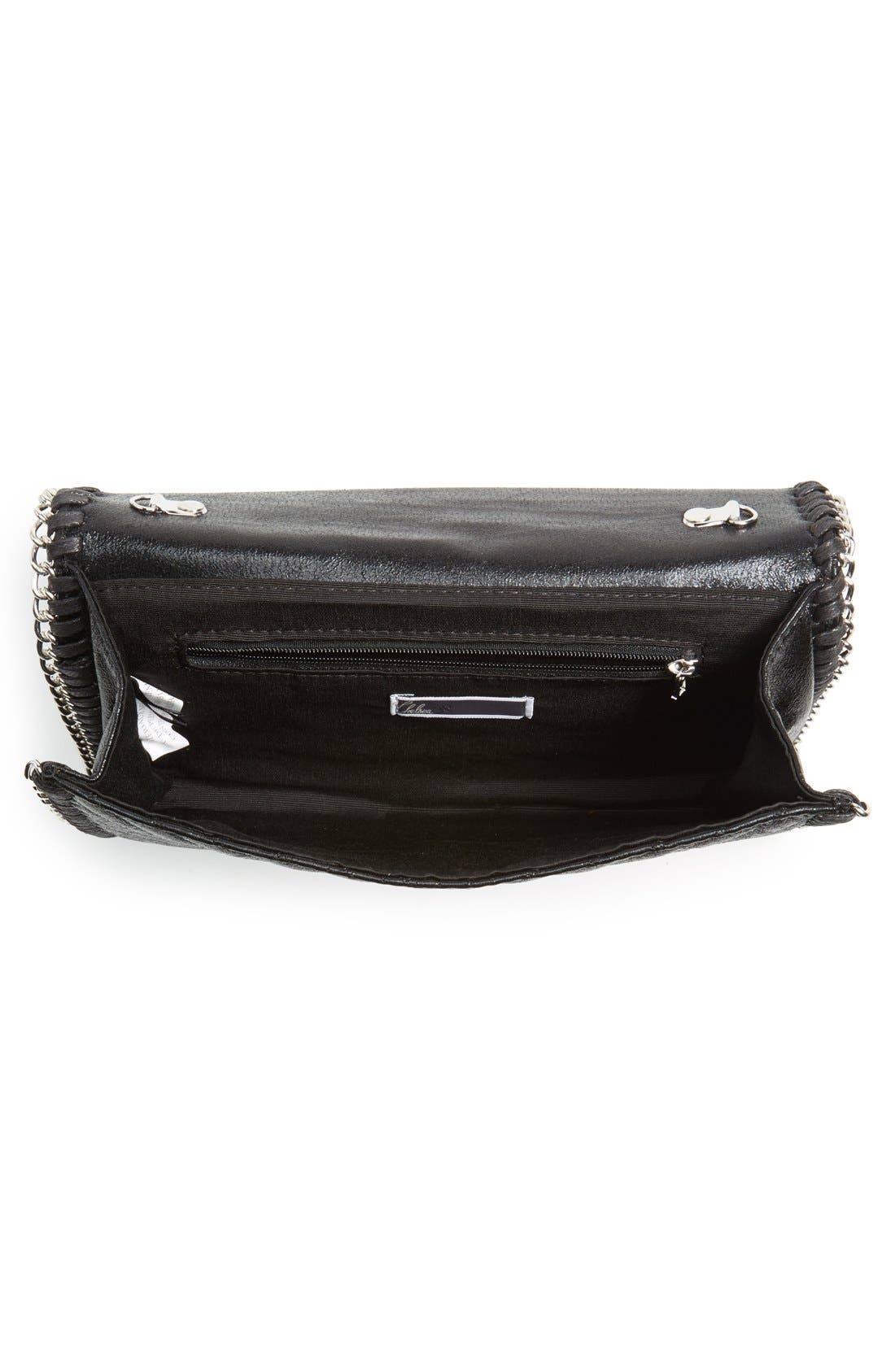 Quilted Mini Clutch, Alternate, color, BLACK
