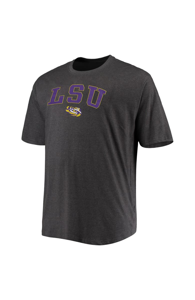 Champion Men's Champion Gray LSU Tigers Big & Tall Arch Over Wordmark T-Shirt, Alternate, color, Gray