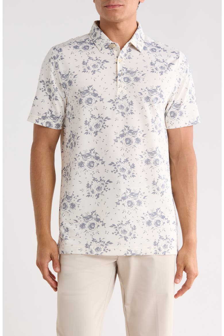Local Forecast Cotton Blend Polo, Main, color, BIRCH