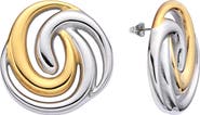 EYE CANDY LOS ANGELES Nova Two-Tone Stud Earrings