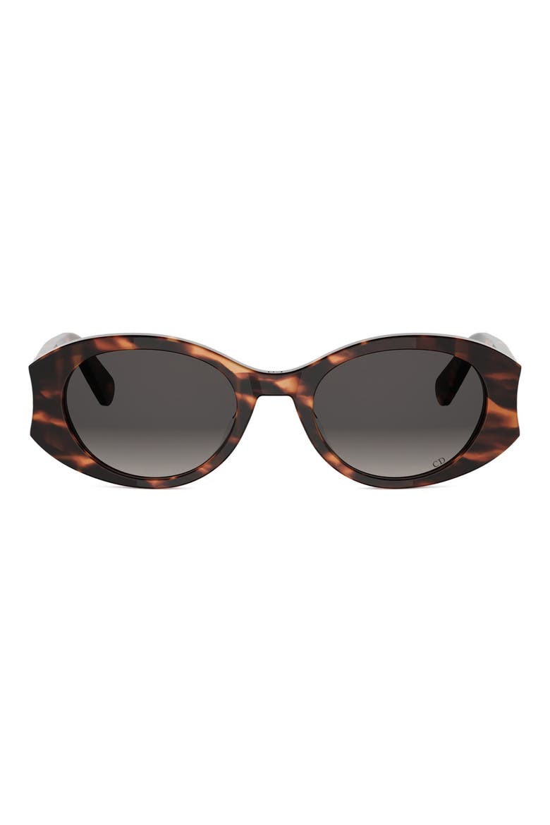Glow B3I Gradient Oval Sunglasses, Main, color, RED HAVANA / GRADIENT SMOKE