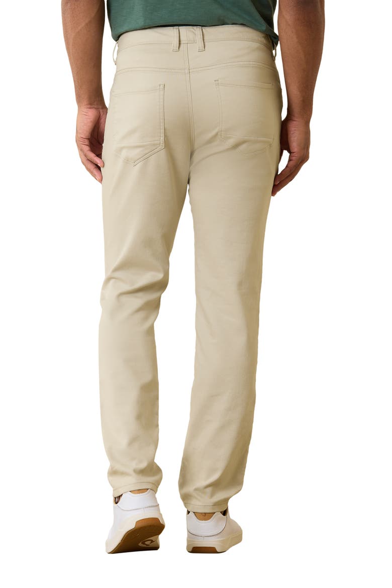 Harbor Point 5-Pocket Cotton Blend Dobby Pants, Alternate, color, KHAKI SANDS