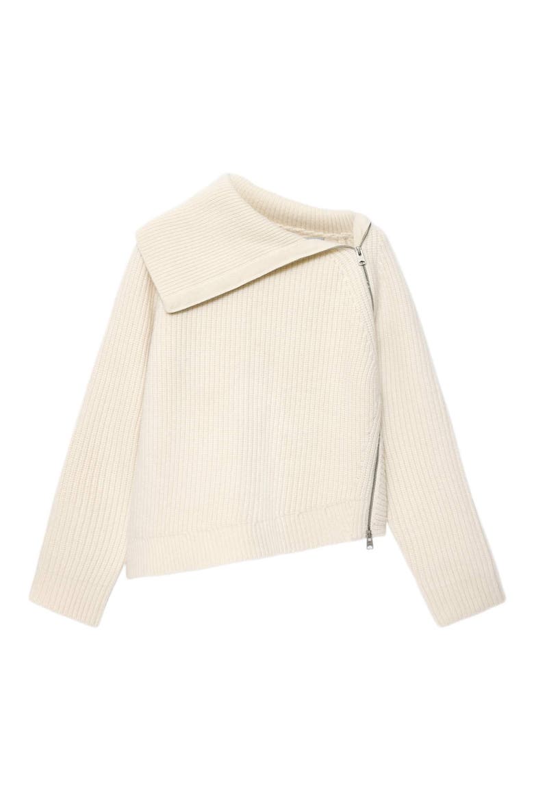 Cleo Funnel Neck Merino Wool Sweater, Alternate, color, CHALK WHITE