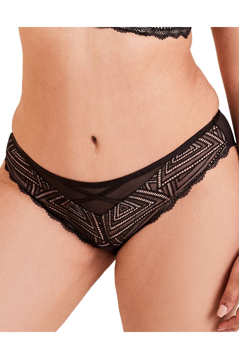 Trezza Bikini Panties, Main, color, Black
