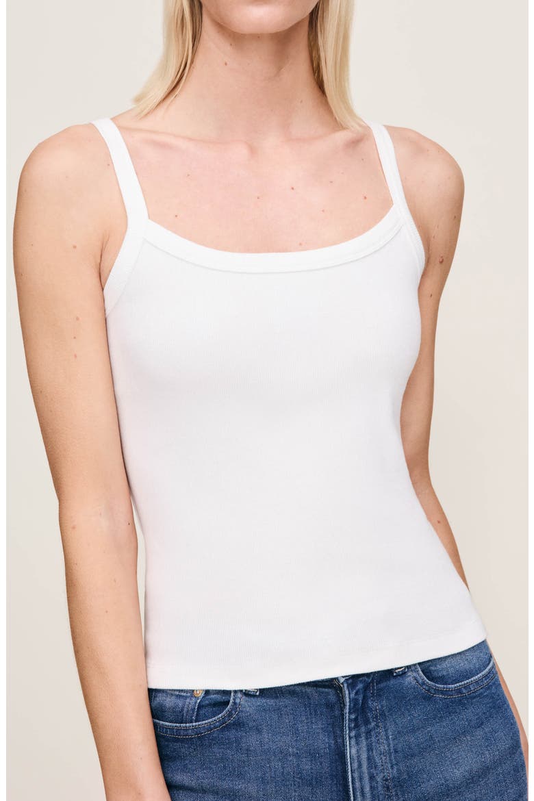 '90s Rib Tank, Alternate, color, WHITE