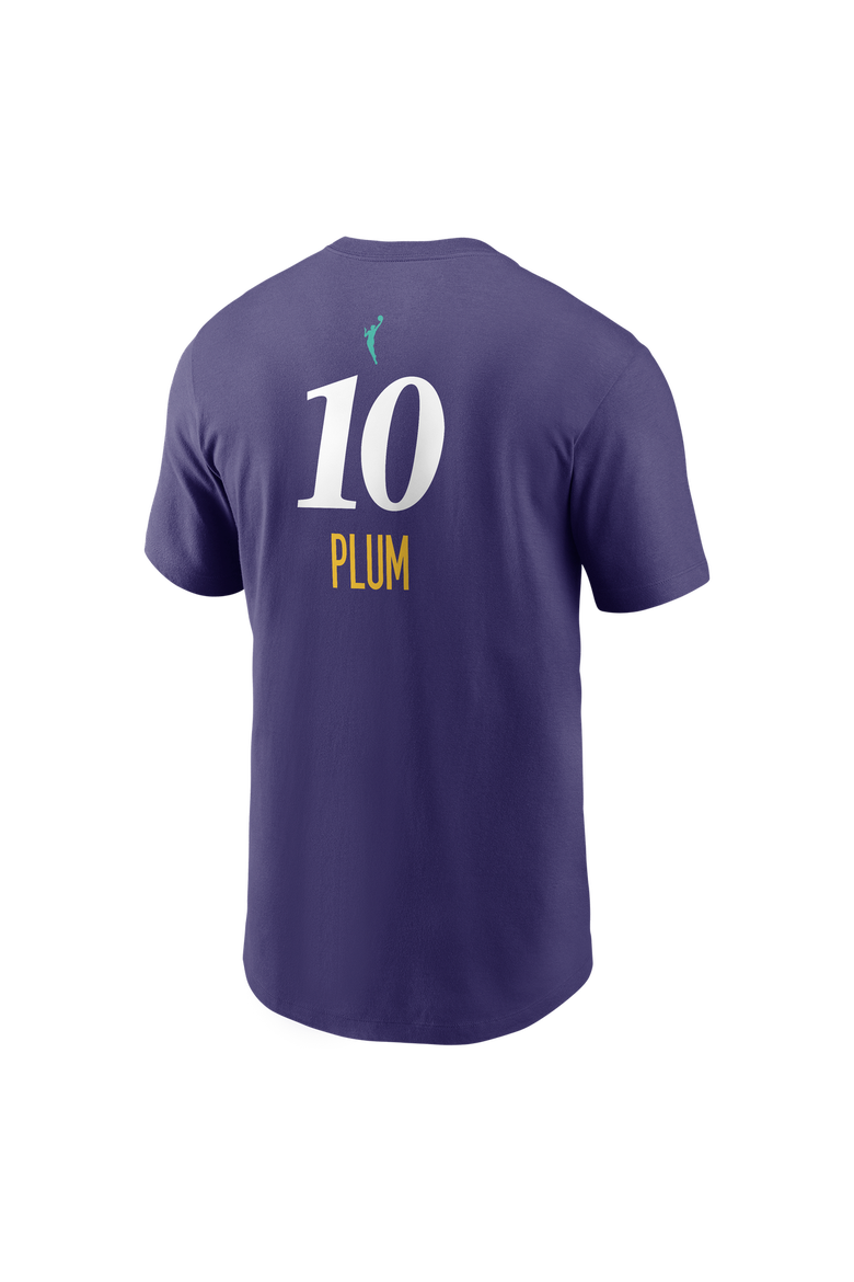 Men's Nike Kelsey Plum Purple Los Angeles Sparks Name & Number T-Shirt, Alternate, color, Purple