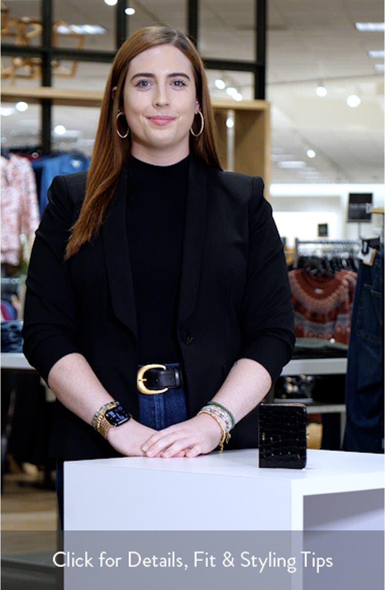 Croc Embossed Frame Wallet, sales video thumbnail