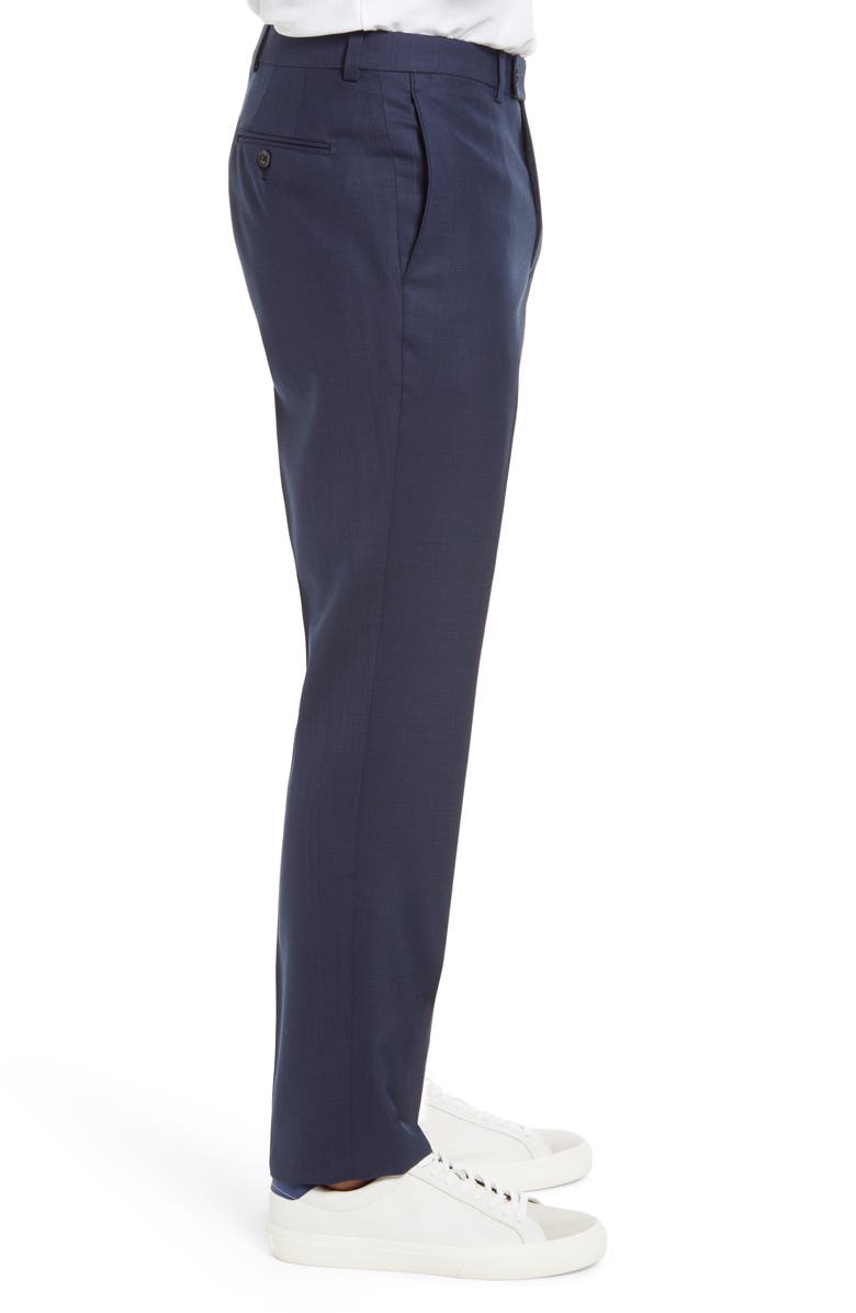 Jack Victor Purley Flat Front Wool Pants, Alternate, color,