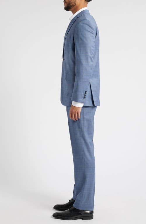 NORDSTROM NORDSTROM HENRIK TRIM FIT STRETCH ITALIAN MÉLANGE WOOL SUIT