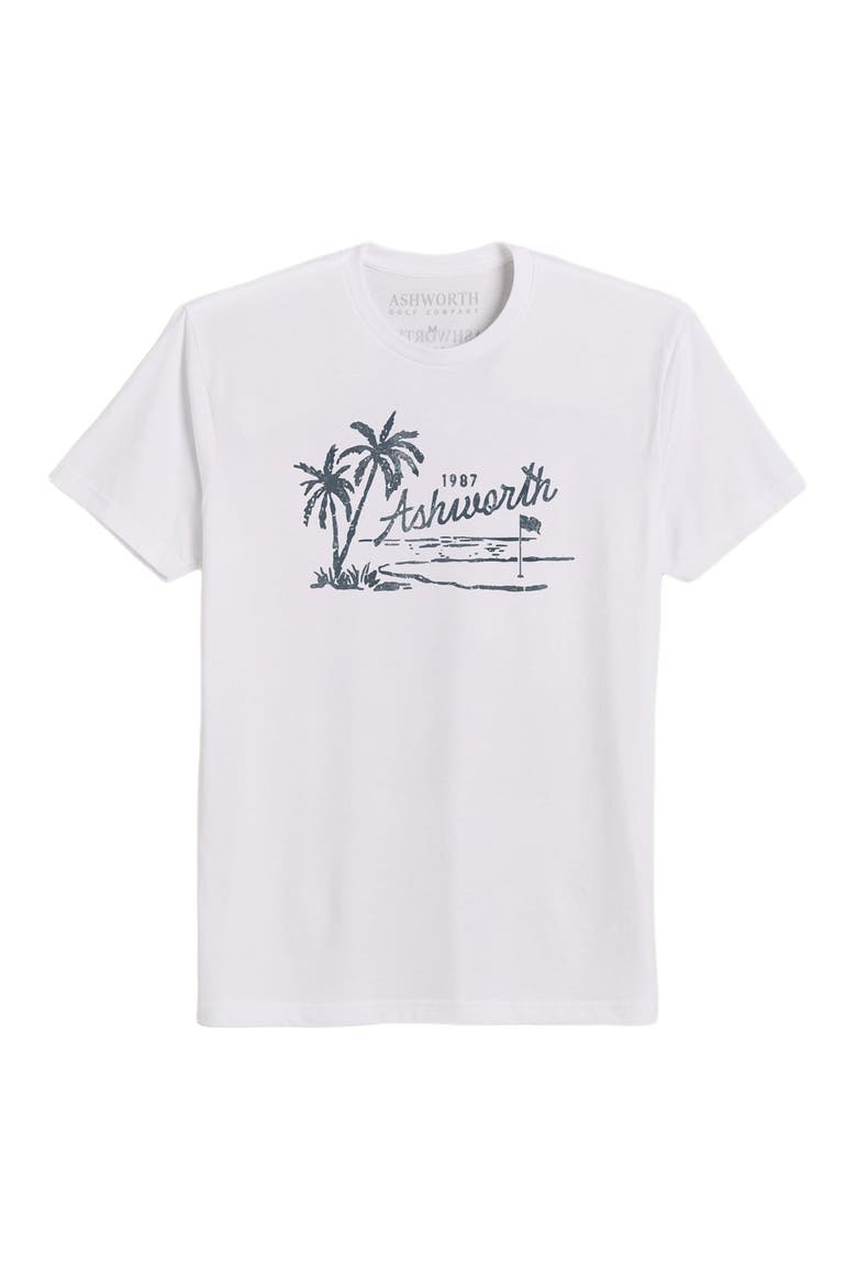 Ashworth Island Tee, Main, color, White
