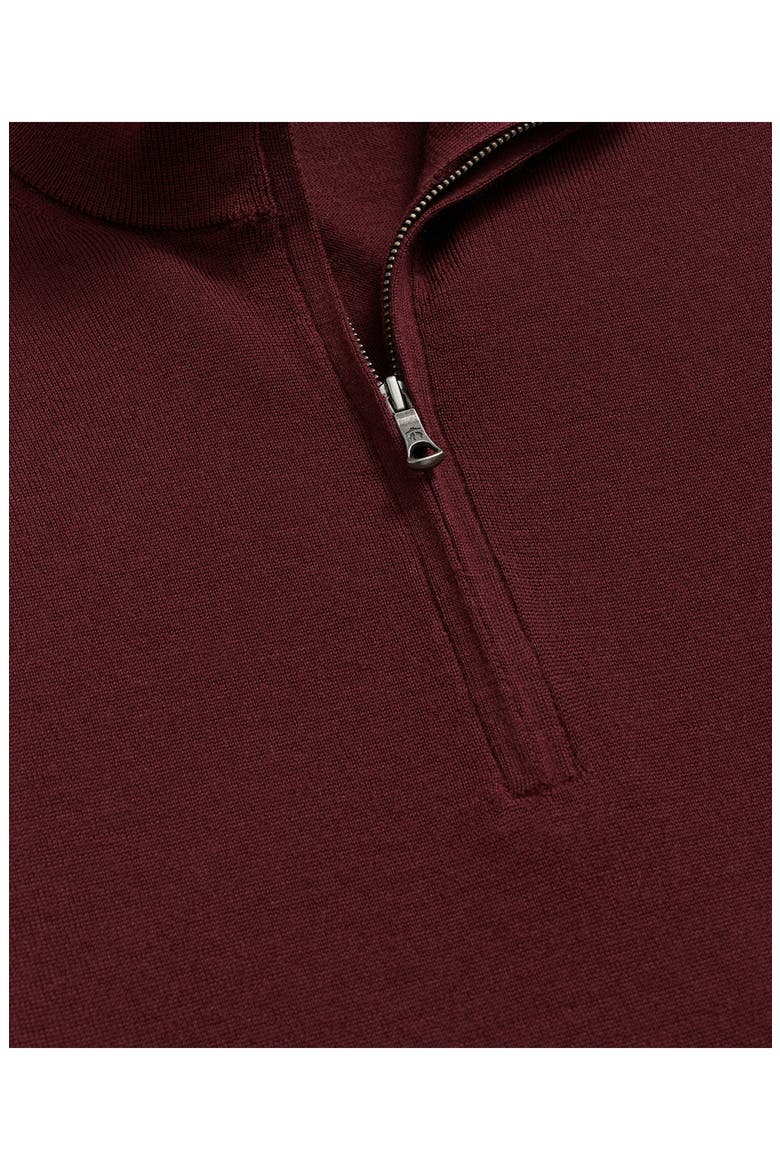 Ultimate Merino Wool Quarter-Zip Sweater, Alternate, color, BURGUNDY