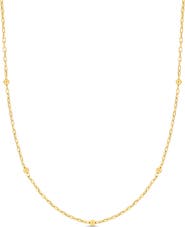 Bony Levy 14K Gold Bead Station Chain Necklace (Online Trunk Show)