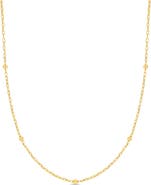Bony Levy 14K Gold Bead Station Chain Necklace (Online Trunk Show)