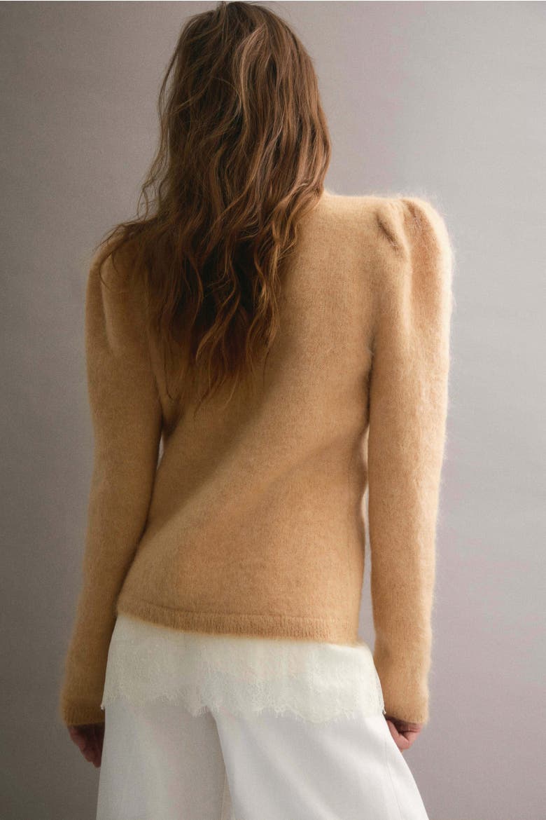 Mohair-blend Jumper, Alternate, color, Beige
