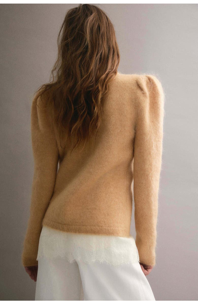 H&M Mohair-blend Jumper, Alternate, color, Beige