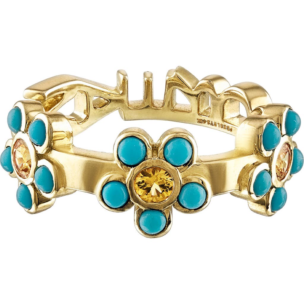 Eden Presley Tattoo Candy Band Ring In Yellow Gold/diamond