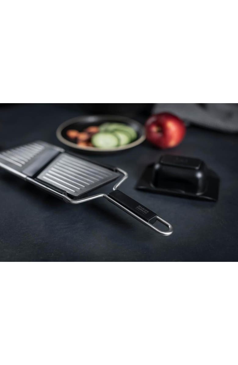 Kuhn Rikon Essential Mandoline Slicer with Adjustable Stainless Steel Blade for Vegetables & Fruit, Alternate, color, Silver