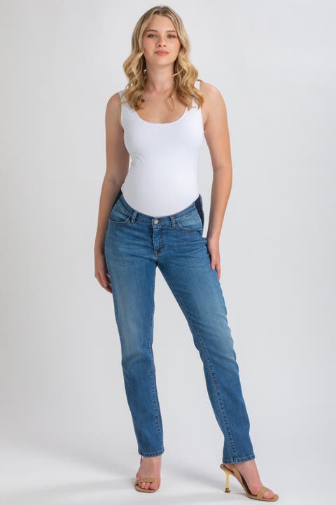 Straight Leg Maternity Boyfriend Jeans