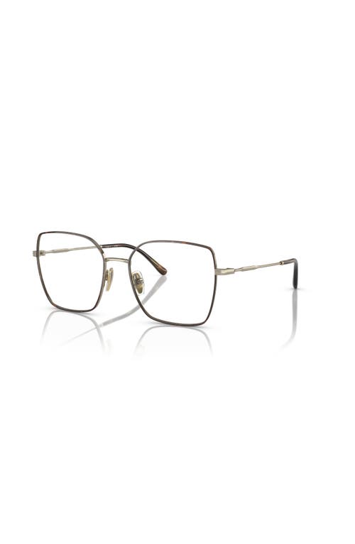 Vogue Eyewear 51mm Irregular Optical Glasses In Brown