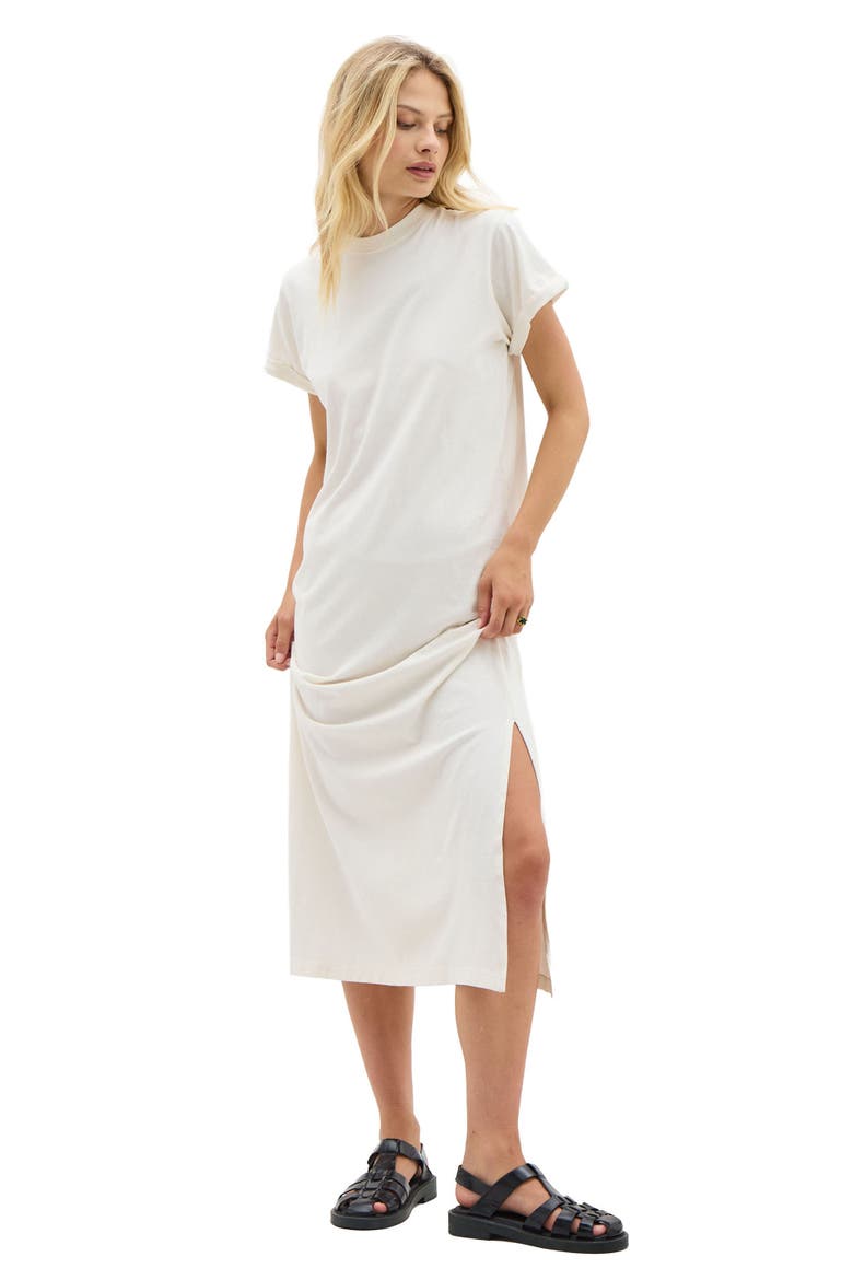 The Relaxed Tee Dress, Main, color, Bone
