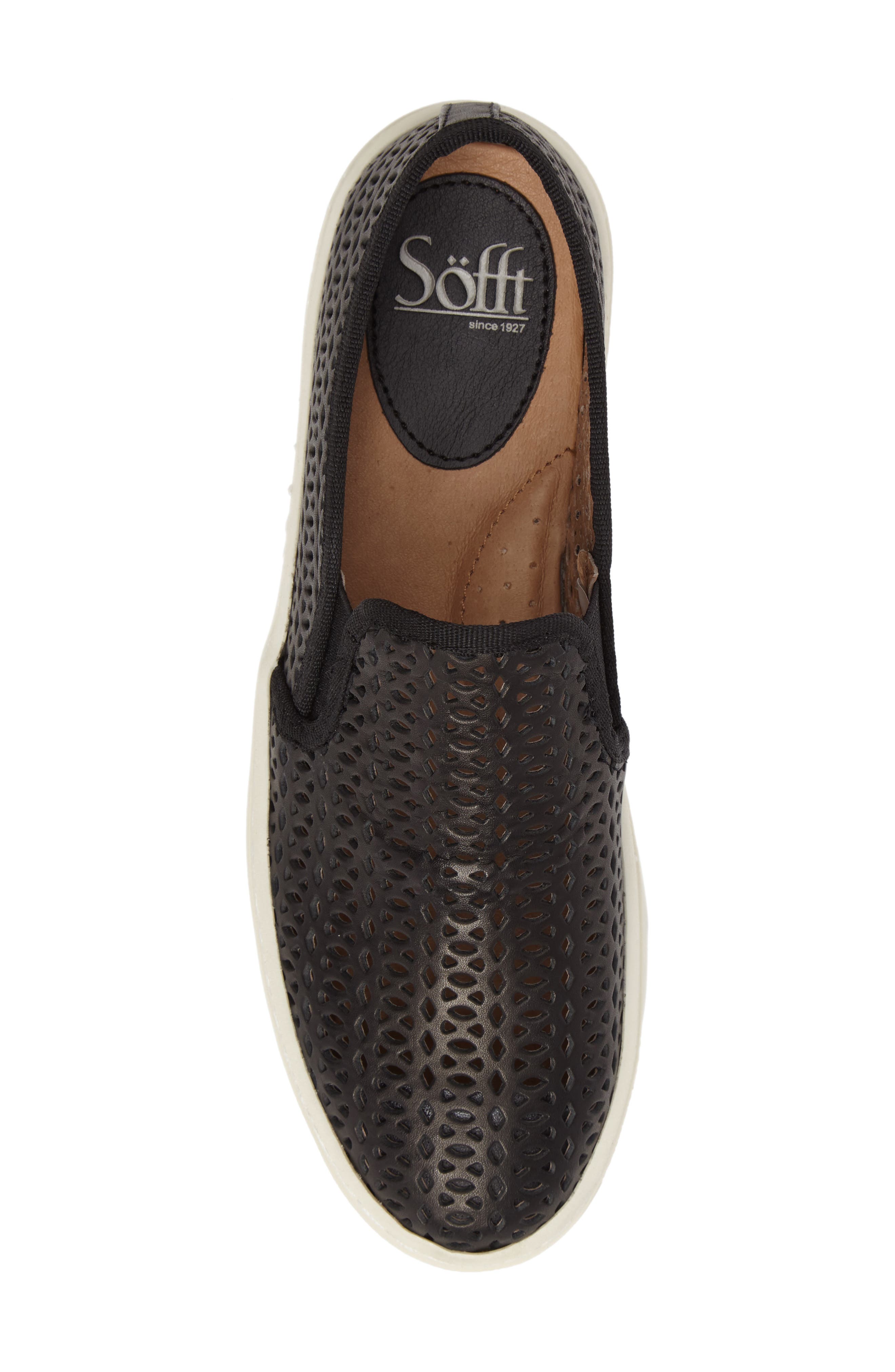 Somers II Slip-on Sneaker, Alternate, color, BLACK PERFORATED LEATHER