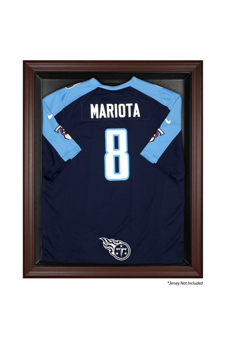 FANATICS AUTHENTIC Tennessee Titans Brown Framed Logo Jersey Display Case, Main, color, 