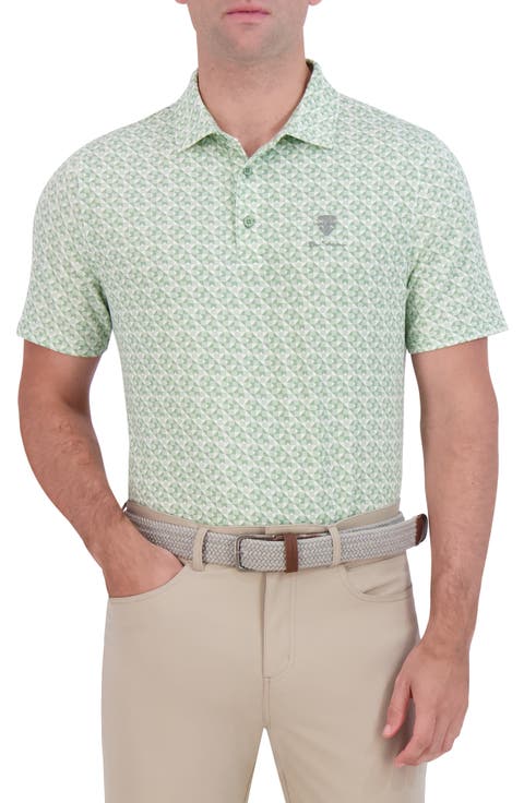 Optic Geometric Tech Terry Golf Polo