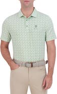 Ben Sherman Optic Geometric Tech Terry Golf Polo