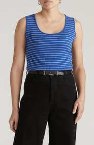 Universal Standard Daisy Ribbed Scoop Neck Tank