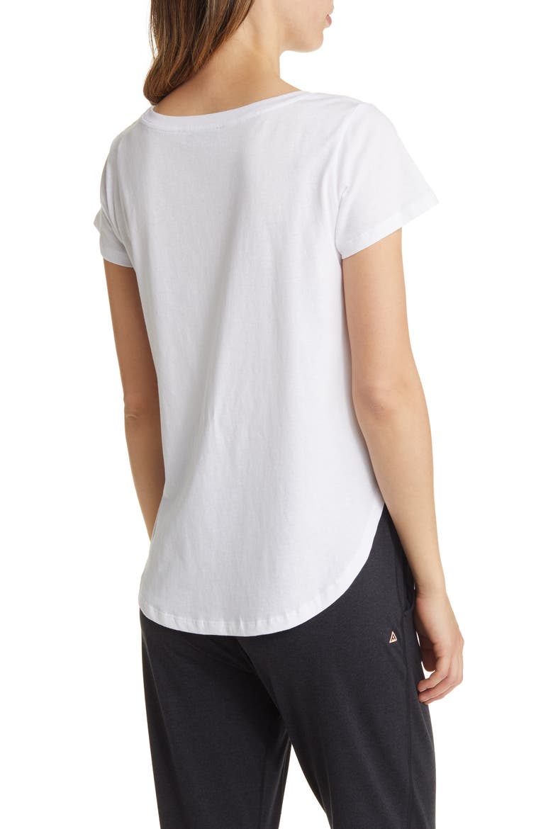 Short Sleeve Cotton Maternity T-Shirt, Alternate, color, WHITE