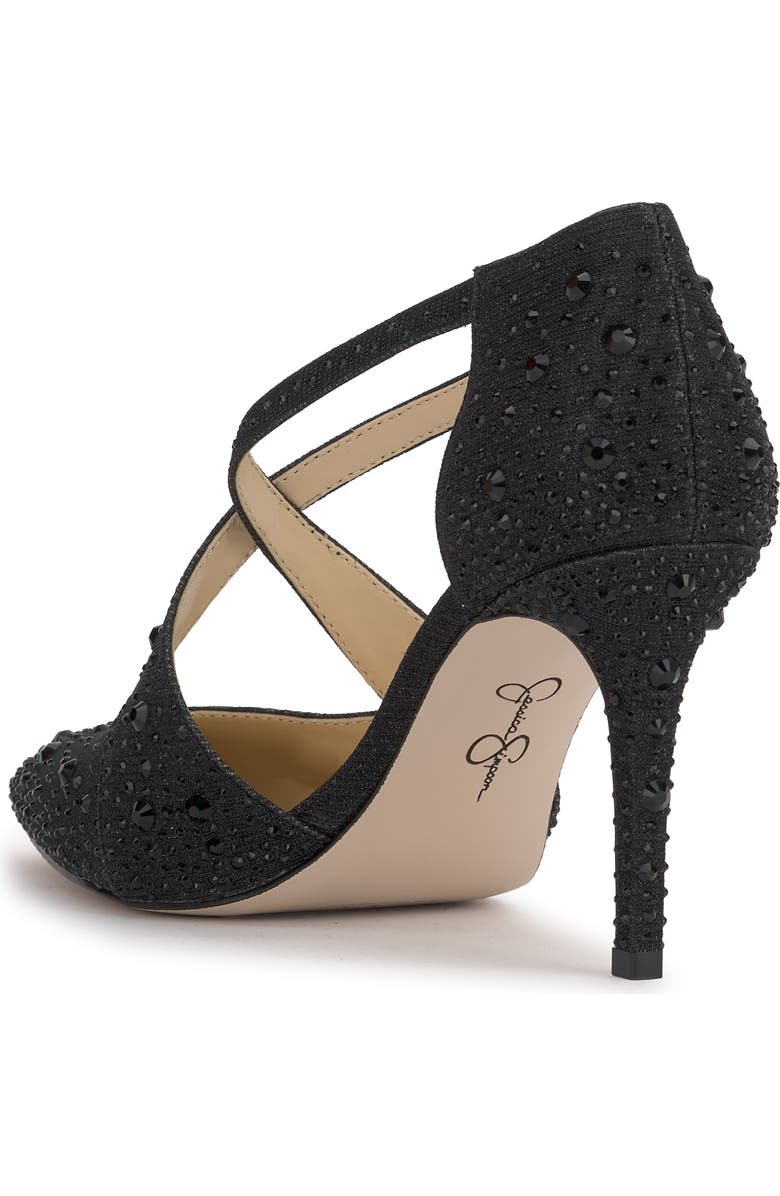 Jessica Simpson Accile Rhinestone Cluster Pump, Alternate, color, Black