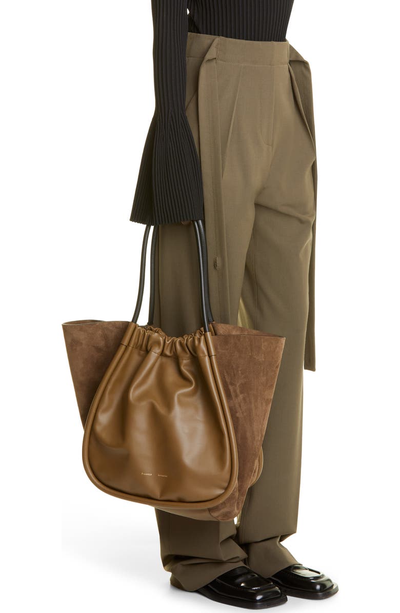 Proenza Schouler Extra Large Tie Dye Ruched Leather Tote, Alternate, color,