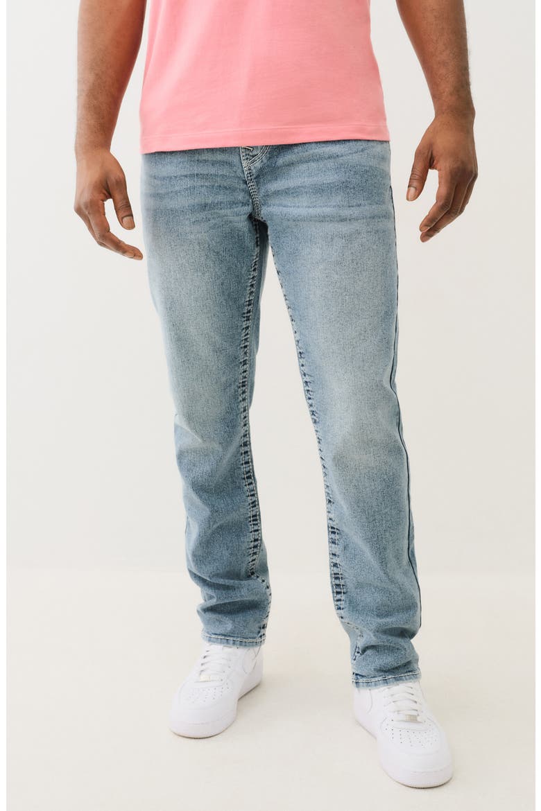 Geno Big T Flap Slim Fit Jeans, Main, color, LIGHT MELLOW WASH