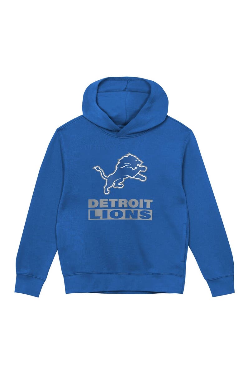 Outerstuff Toddler Outerstuff Blue Detroit Lions Back to Basics Hoodie, Alternate, color, Blue
