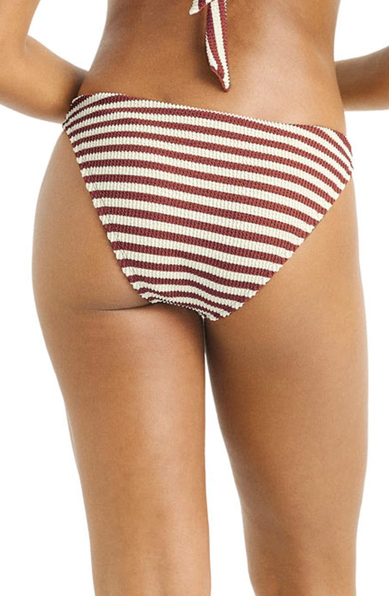 Vitamin A<sup>®</sup> Thalia Stripe Bikini Bottoms, Alternate, color, Brown