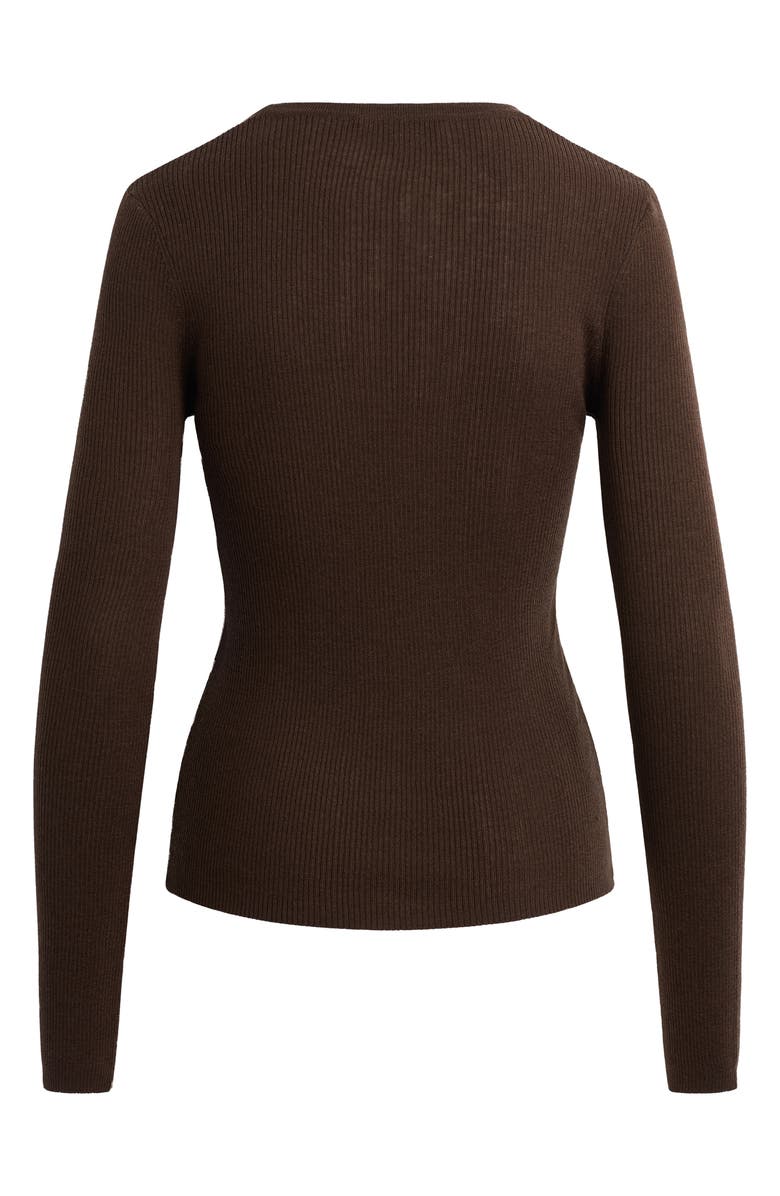 Favorite Daughter Take It Easy Wool Sweater, Alternate, color, Coffee